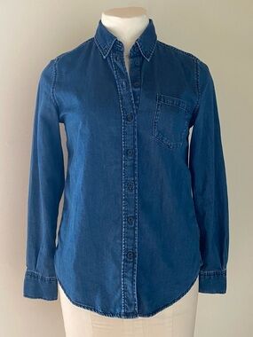 Semi Fitted Denim Shirt
